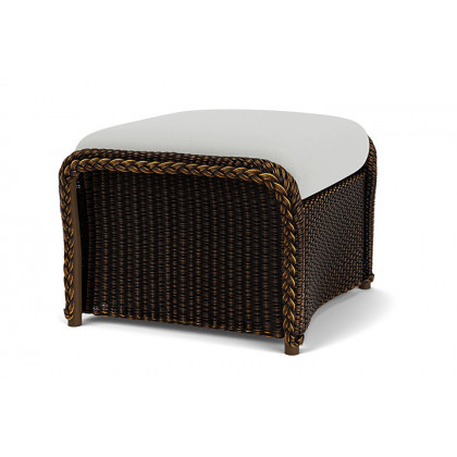 Lloyd Flanders™ Weekend Retreat Woven Ottoman - Mink, Loveboat Mint
