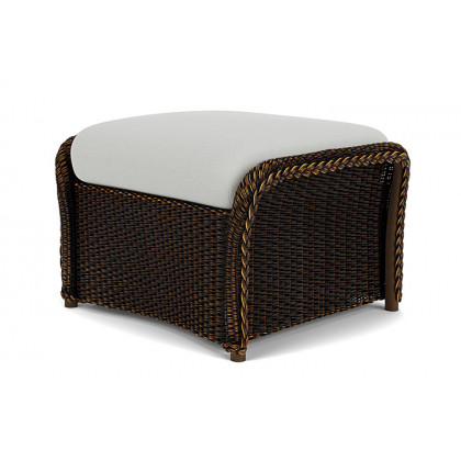 Lloyd Flanders™ Weekend Retreat Woven Ottoman - Mink, Loveboat Mint
