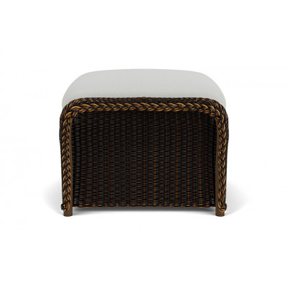 Lloyd Flanders™ Weekend Retreat Woven Ottoman - Mink, Loveboat Mint