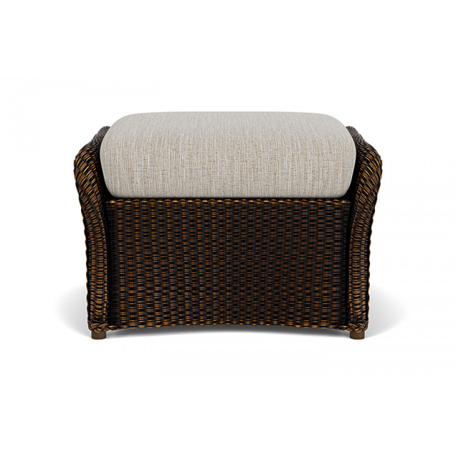 Lloyd Flanders™ Weekend Retreat Woven Ottoman - Mink, Callen Celadon