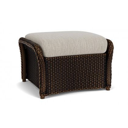 Lloyd Flanders™ Weekend Retreat Woven Ottoman - Mink, Callen Celadon