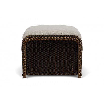 Lloyd Flanders™ Weekend Retreat Woven Ottoman - Mink, Callen Celadon