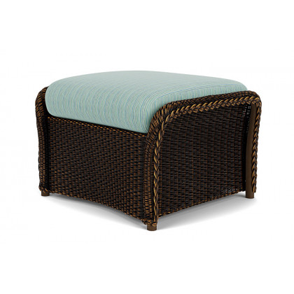 Lloyd Flanders™ Weekend Retreat Woven Ottoman - Mink, Unearth Dew