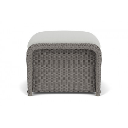 Lloyd Flanders™ Weekend Retreat Woven Ottoman - Pewter, Loveboat Mint
