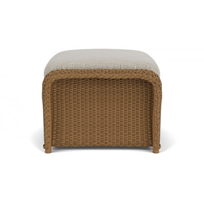Lloyd Flanders™ Weekend Retreat Woven Ottoman - Hickory, Callen Celadon