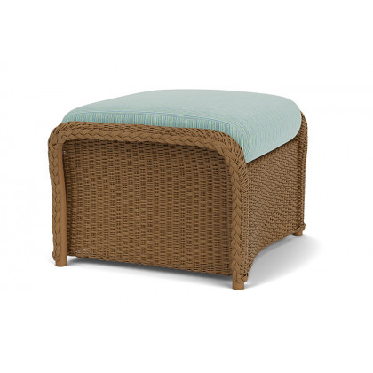 Lloyd Flanders™ Weekend Retreat Woven Ottoman - Hickory, Unearth Dew