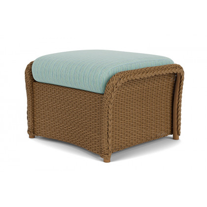 Lloyd Flanders™ Weekend Retreat Woven Ottoman - Hickory, Unearth Dew