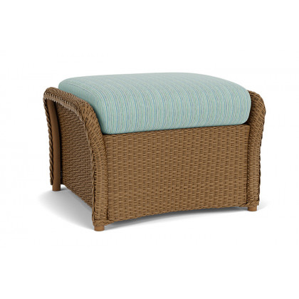Lloyd Flanders™ Weekend Retreat Woven Ottoman - Hickory, Unearth Dew