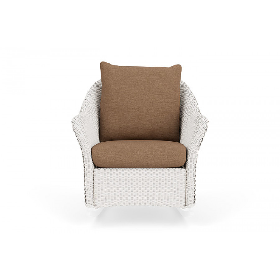 Lloyd Flanders™ Weekend Retreat Lounge Rocker - White, Canvas Natural