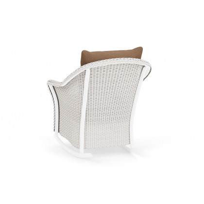 Lloyd Flanders™ Weekend Retreat Lounge Rocker - White, Canvas Natural