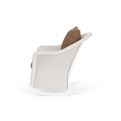 Lloyd Flanders™ Weekend Retreat Lounge Rocker - White, Canvas Natural
