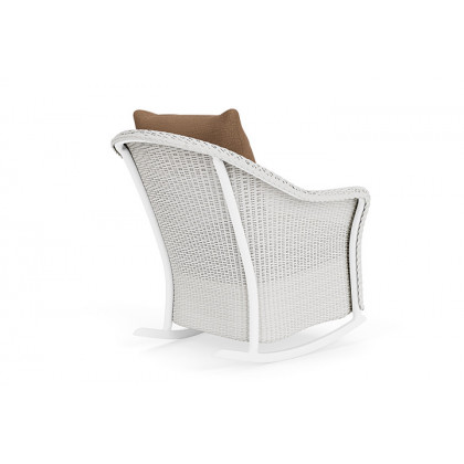 Lloyd Flanders™ Weekend Retreat Lounge Rocker - Matte White, Canvas Natural