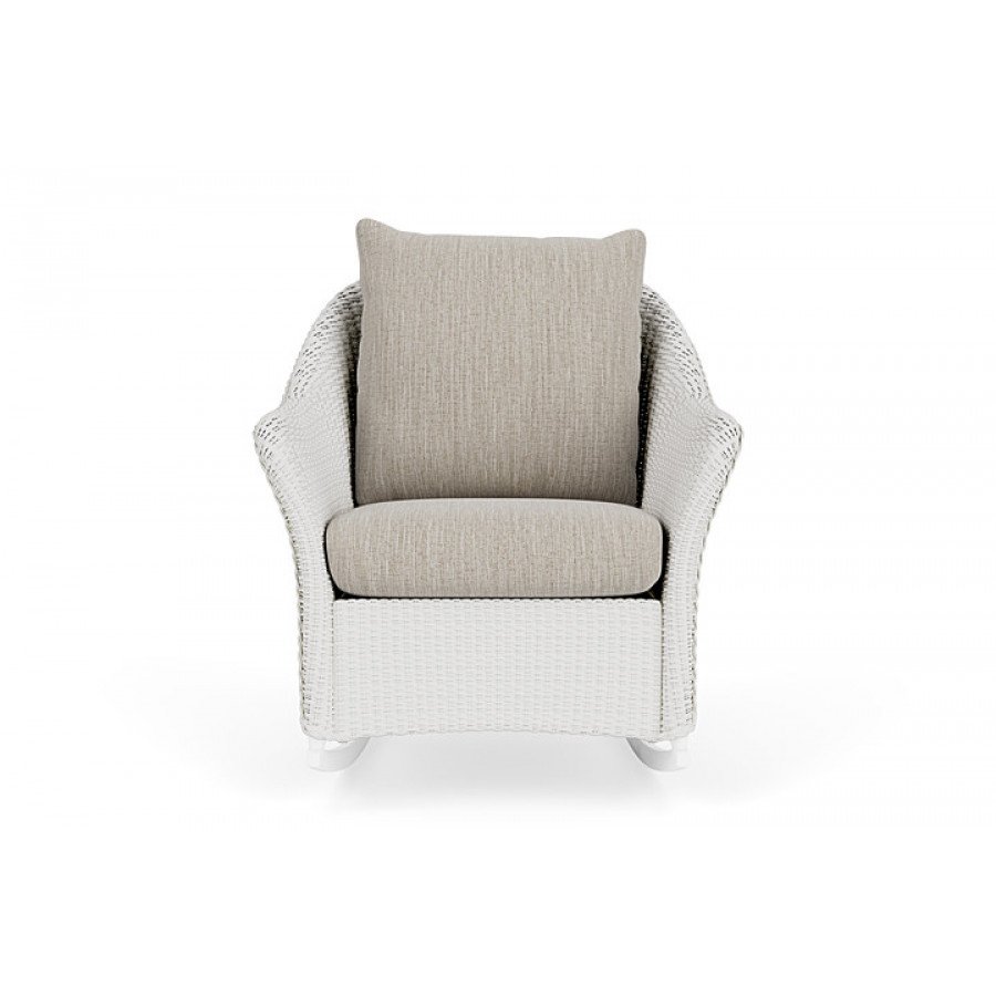 Lloyd Flanders™ Weekend Retreat Lounge Rocker - Matte White, Callen Celadon