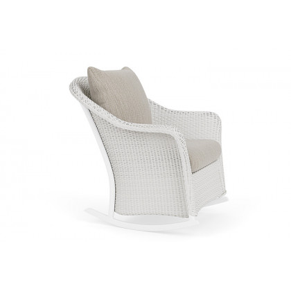 Lloyd Flanders™ Weekend Retreat Lounge Rocker - Matte White, Callen Celadon