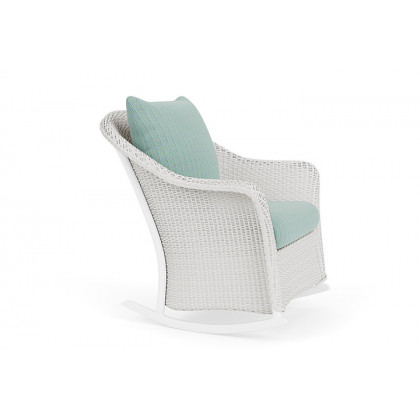 Lloyd Flanders™ Weekend Retreat Lounge Rocker - Matte White, Unearth Dew