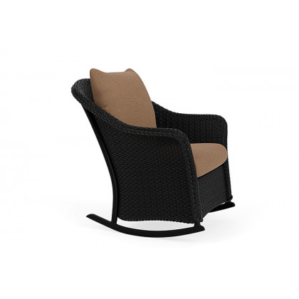 Lloyd Flanders™ Weekend Retreat Lounge Rocker - Ebony, Canvas Natural