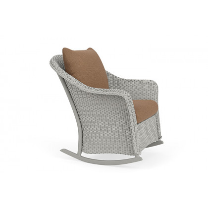 Lloyd Flanders™ Weekend Retreat Lounge Rocker - Platinum, Canvas Natural