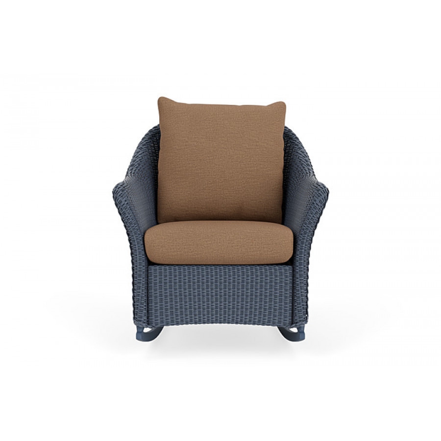 Lloyd Flanders™ Weekend Retreat Lounge Rocker - Denim Blue, Canvas Natural