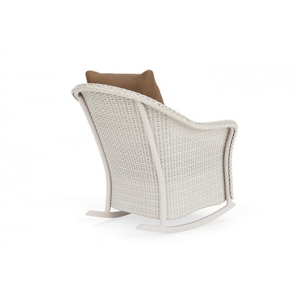 Lloyd Flanders™ Weekend Retreat Lounge Rocker - Antique White, Canvas Natural