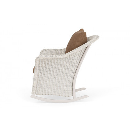 Lloyd Flanders™ Weekend Retreat Lounge Rocker - Antique White, Canvas Natural