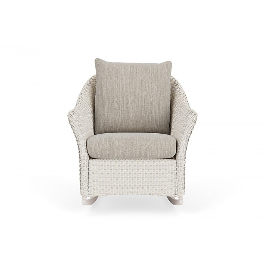 Lloyd Flanders™ Weekend Retreat Lounge Rocker - Antique White, Callen Celadon