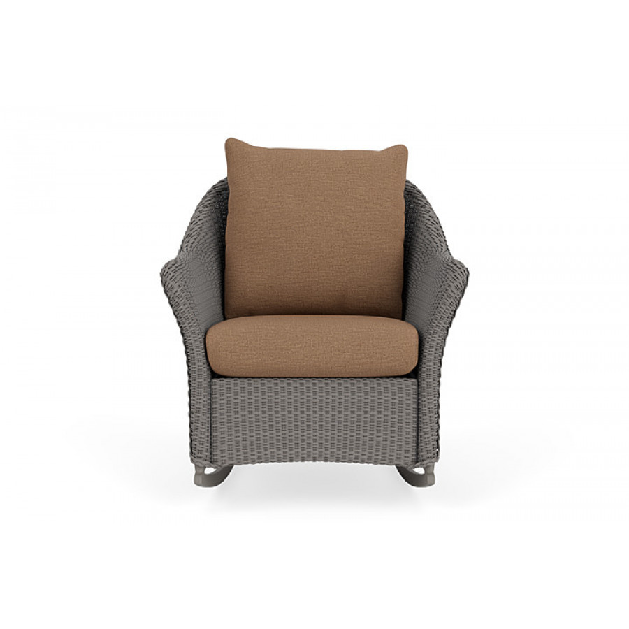 Lloyd Flanders™ Weekend Retreat Lounge Rocker - Pewter, Canvas Natural