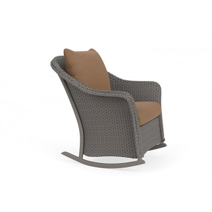 Lloyd Flanders™ Weekend Retreat Lounge Rocker - Pewter, Canvas Natural