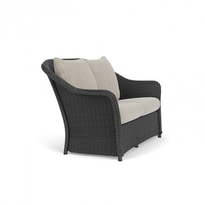 Lloyd Flanders™ Weekend Retreat Loveseat - Charcoal, Callen Celadon