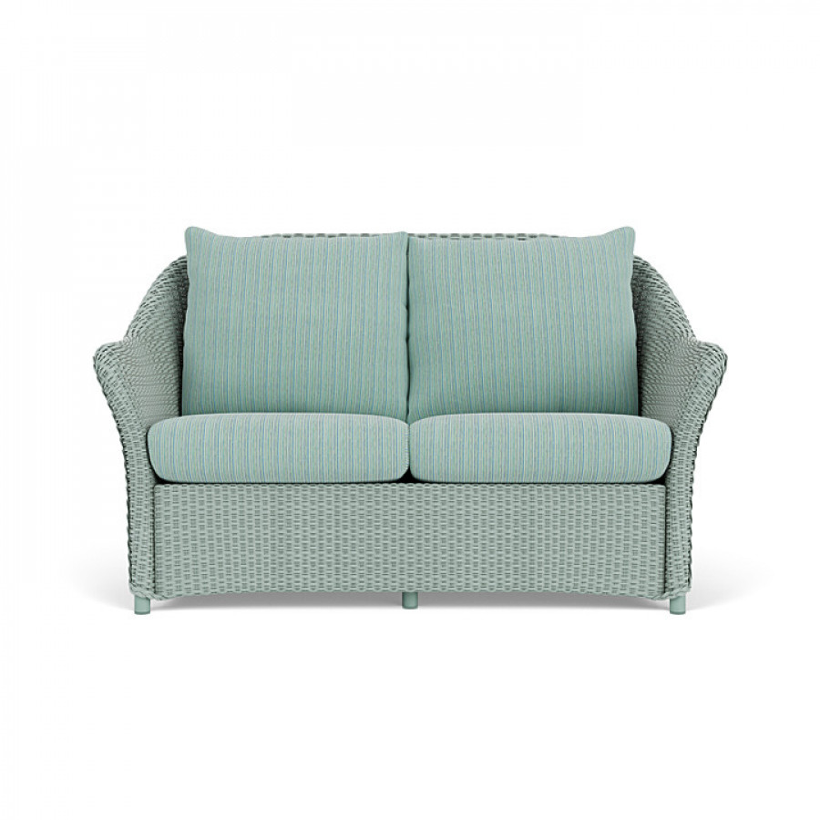 Lloyd Flanders™ Weekend Retreat Loveseat - Sea Glass, Unearth Dew