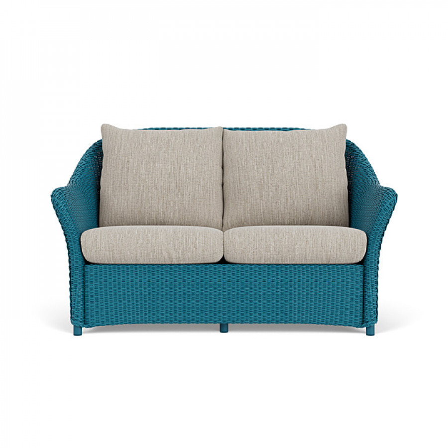 Lloyd Flanders™ Weekend Retreat Loveseat - Peacock, Callen Celadon