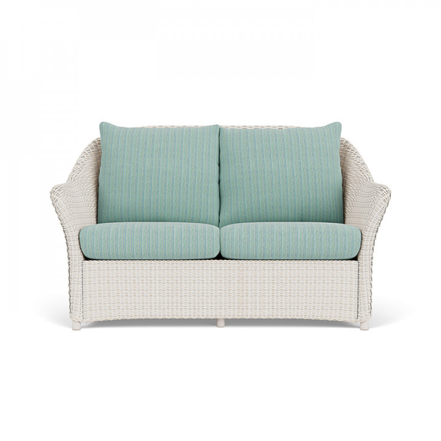 Lloyd Flanders™ Weekend Retreat Loveseat - Antique White, Unearth Dew