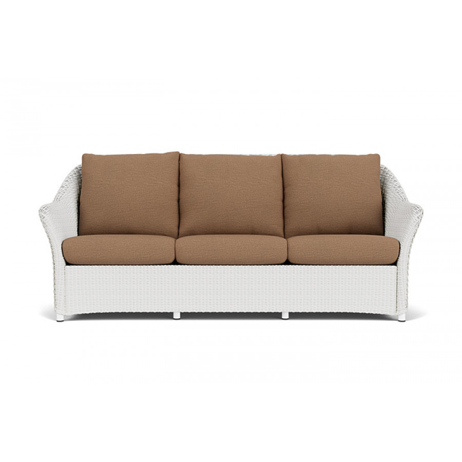 Lloyd Flanders™ Weekend Retreat Sofa - Matte White, Canvas Natural