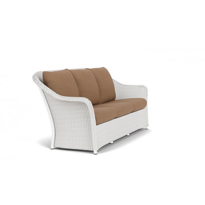 Lloyd Flanders™ Weekend Retreat Sofa - Matte White, Canvas Natural