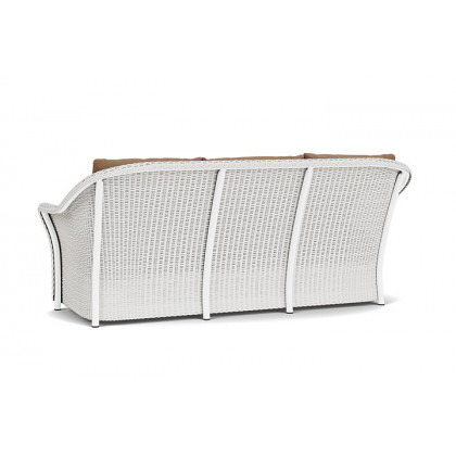 Lloyd Flanders™ Weekend Retreat Sofa - Matte White, Canvas Natural