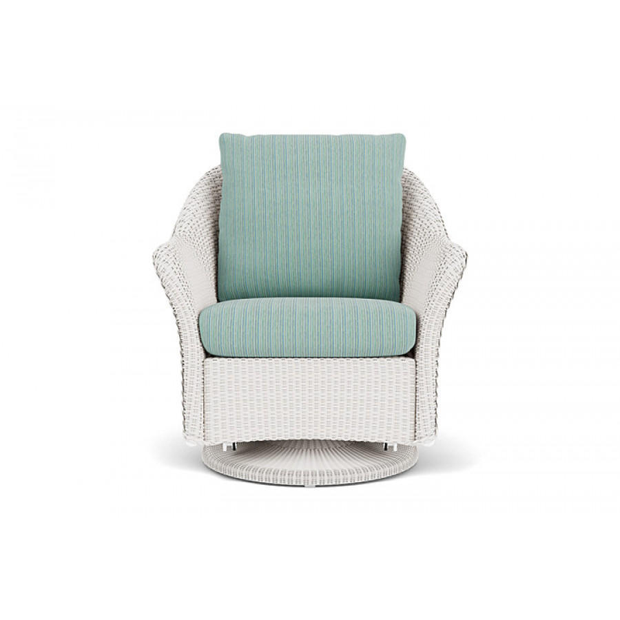 Lloyd Flanders™ Weekend Retreat Swivel Glider Lounge Chair - White, Unearth Dew