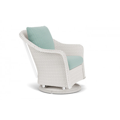 Lloyd Flanders™ Weekend Retreat Swivel Glider Lounge Chair - White, Unearth Dew