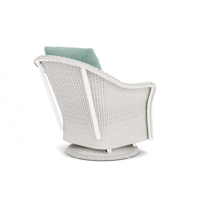 Lloyd Flanders™ Weekend Retreat Swivel Glider Lounge Chair - White, Unearth Dew