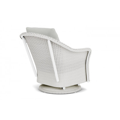Lloyd Flanders™ Weekend Retreat Swivel Glider Lounge Chair - Matte White, Loveboat Mint