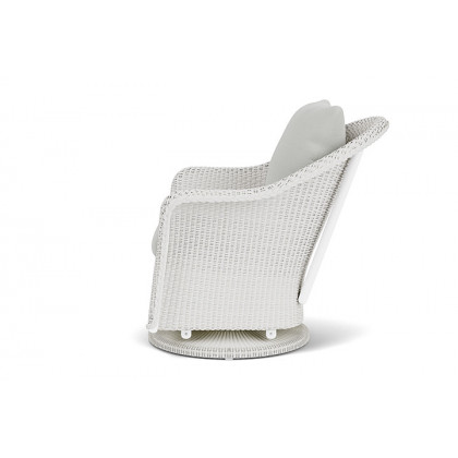 Lloyd Flanders™ Weekend Retreat Swivel Glider Lounge Chair - Matte White, Loveboat Mint
