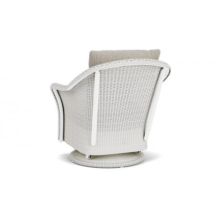 Lloyd Flanders™ Weekend Retreat Swivel Glider Lounge Chair - Matte White, Callen Celadon