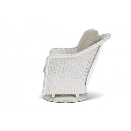 Lloyd Flanders™ Weekend Retreat Swivel Glider Lounge Chair - Matte White, Callen Celadon
