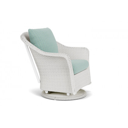 Lloyd Flanders™ Weekend Retreat Swivel Glider Lounge Chair - Matte White, Unearth Dew