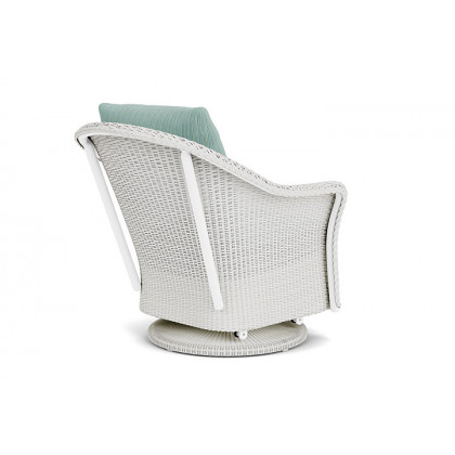 Lloyd Flanders™ Weekend Retreat Swivel Glider Lounge Chair - Matte White, Unearth Dew