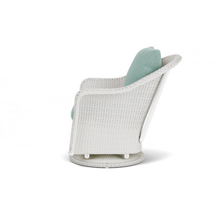Lloyd Flanders™ Weekend Retreat Swivel Glider Lounge Chair - Matte White, Unearth Dew