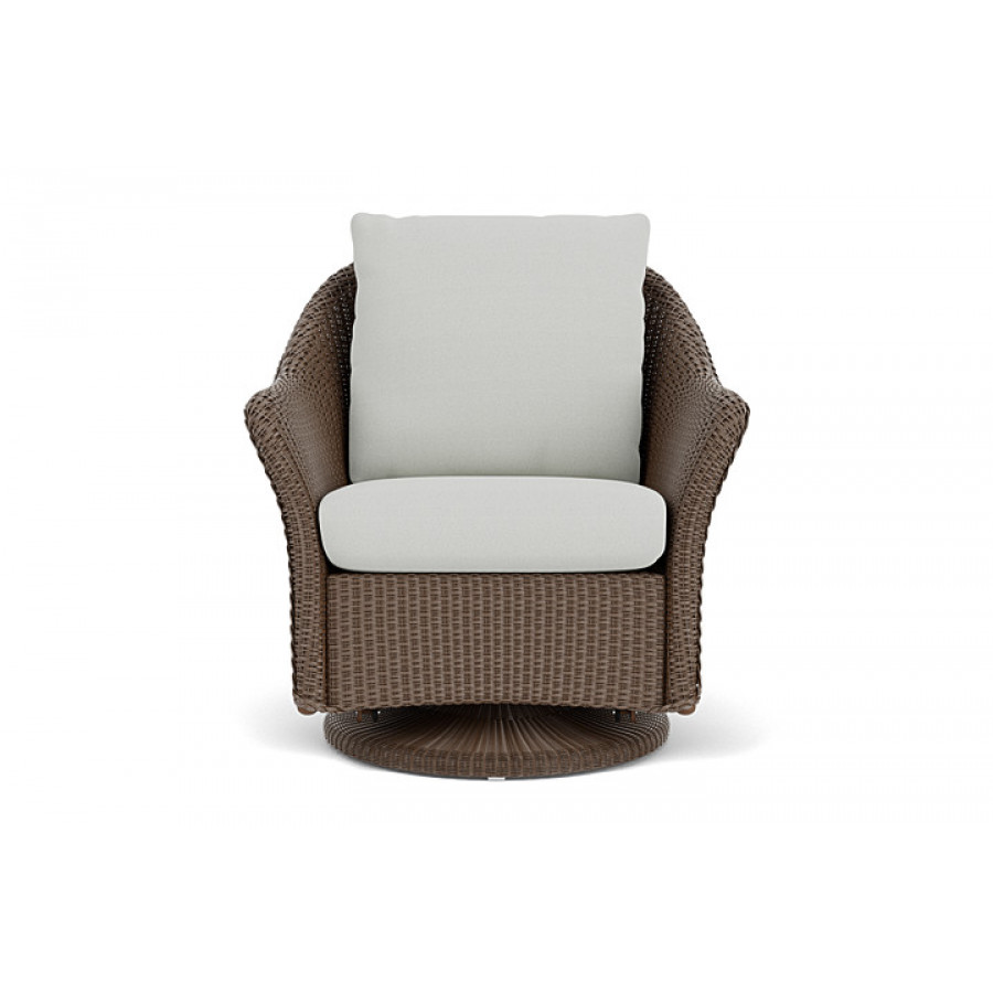 Lloyd Flanders™ Weekend Retreat Swivel Glider Lounge Chair - Bark, Loveboat Mint