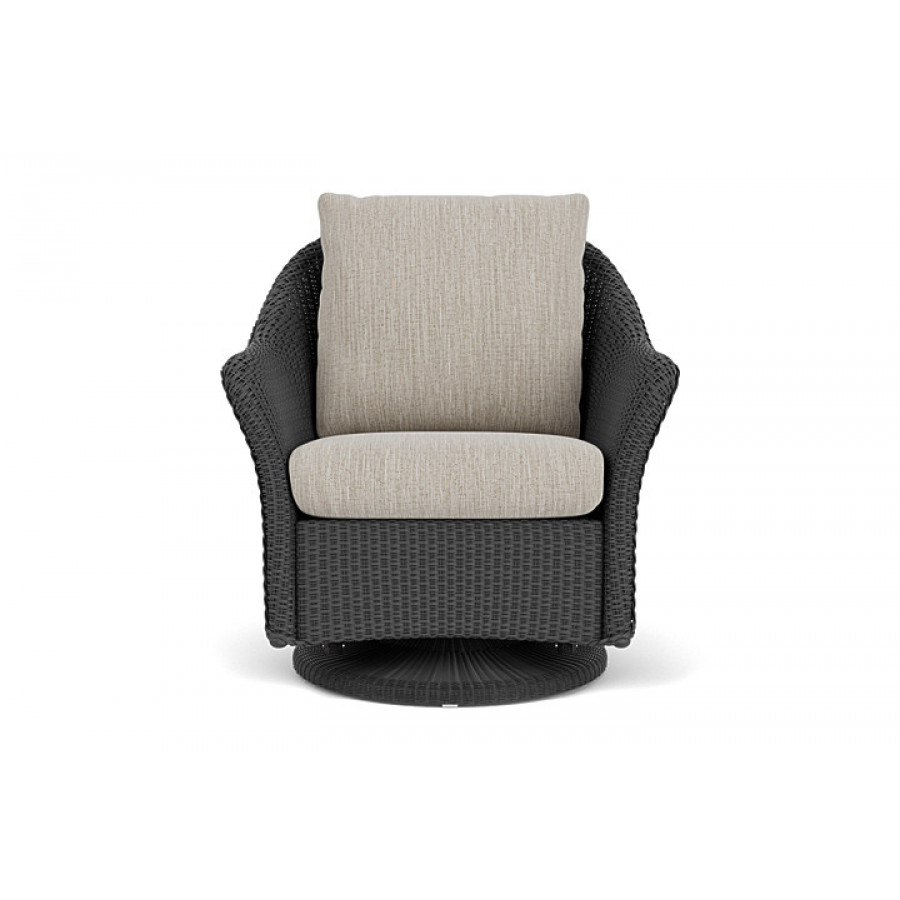 Lloyd Flanders™ Weekend Retreat Swivel Glider Lounge Chair - Charcoal, Callen Celadon