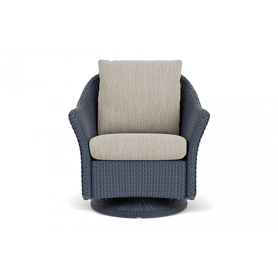 Lloyd Flanders™ Weekend Retreat Swivel Glider Lounge Chair - Denim Blue, Callen Celadon