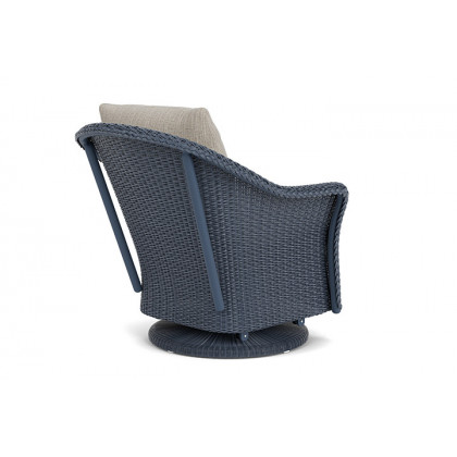 Lloyd Flanders™ Weekend Retreat Swivel Glider Lounge Chair - Denim Blue, Callen Celadon