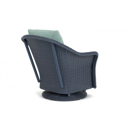 Lloyd Flanders™ Weekend Retreat Swivel Glider Lounge Chair - Denim Blue, Unearth Dew