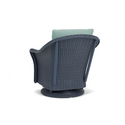 Lloyd Flanders™ Weekend Retreat Swivel Glider Lounge Chair - Denim Blue, Unearth Dew